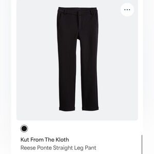 Kut from the Kloth Classic Black Trousers